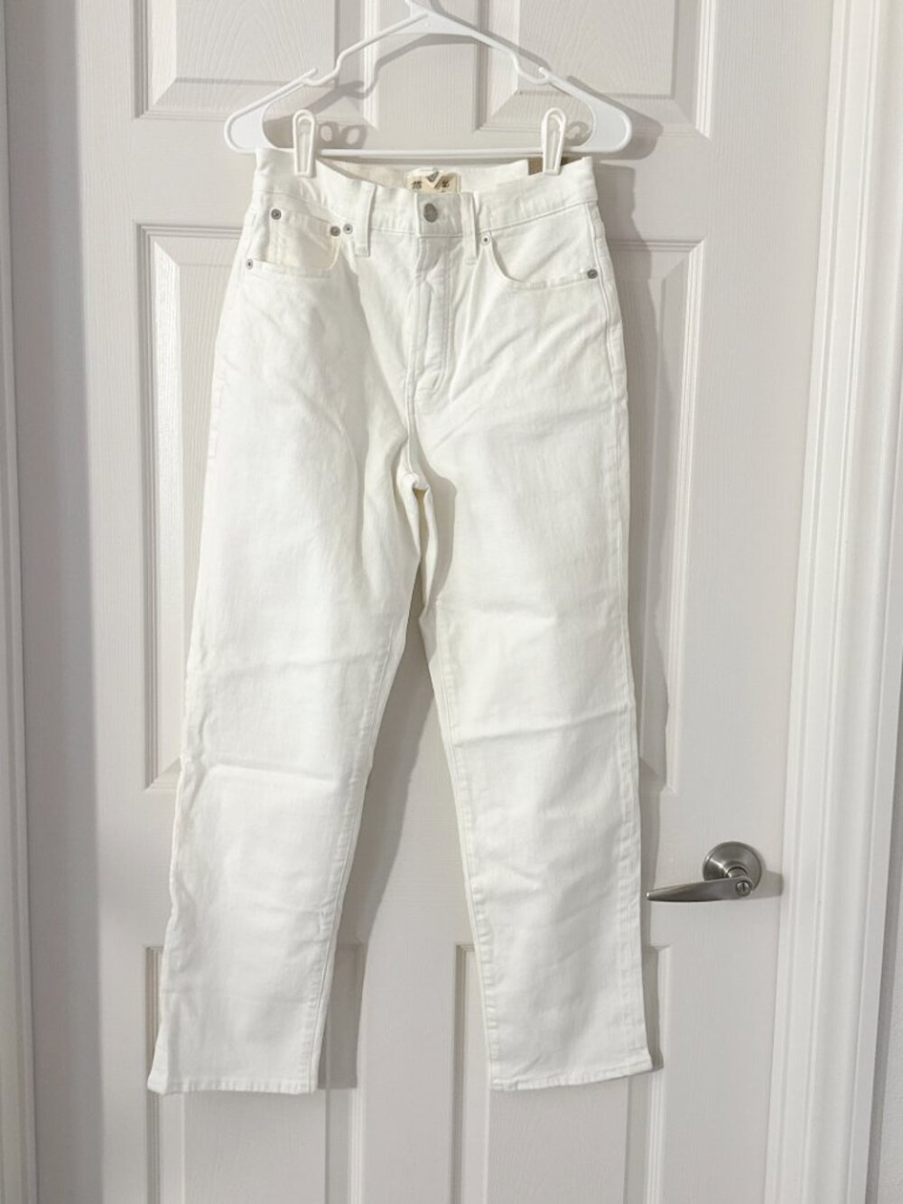Madewell Perfect Vintage Straight Jean White Size 27 Denim